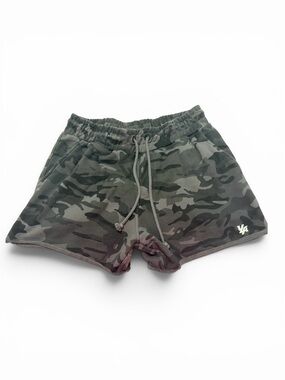 YoungLa Camo Drawstring Lounge Shorts 3” Inseam Women’s